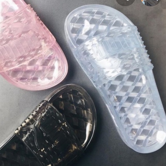 Puma Shoes - Clear white slides Puma by Rihanna Fenty